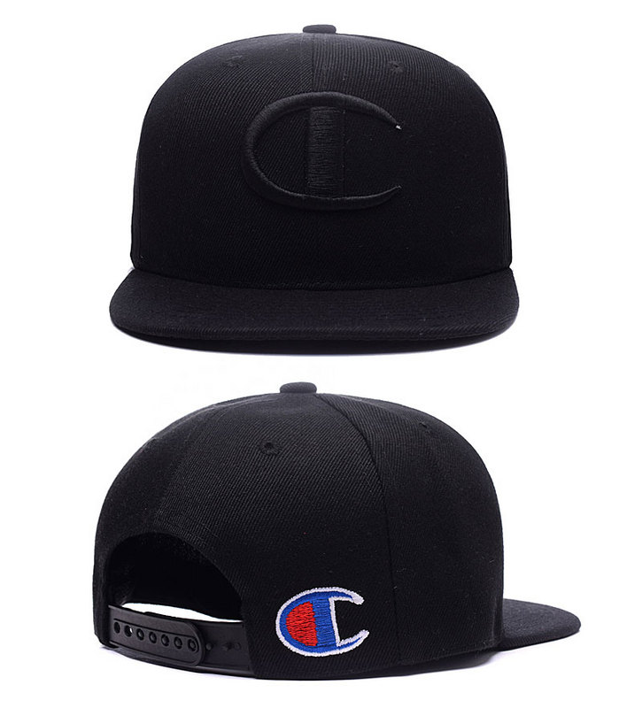 Champion Black Adjustable Hat LH02