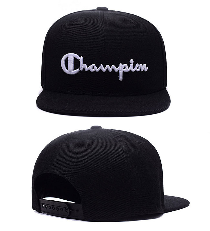 Champion Black Adjustable Hat LH04