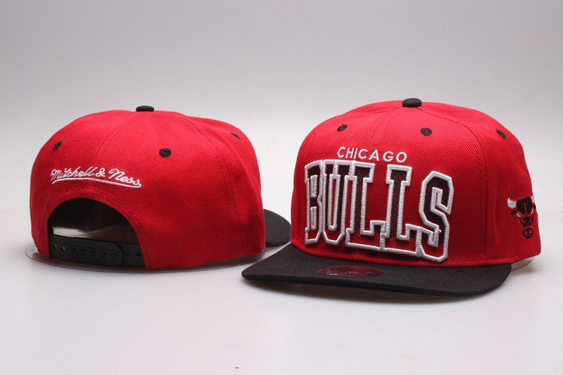 Bulls Team Logo Red Adjustable Hat YP
