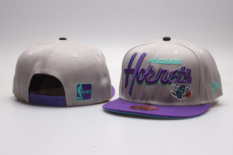 Hornets Team Logo Grey Adjustable Hat YP