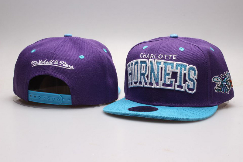 Hornets Team Logo Purple Adjustable Hat YP