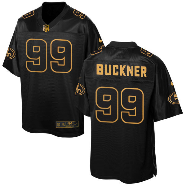 Nike 49ers DeForest Buckner Pro Line Black Gold Collection Elite Jersey