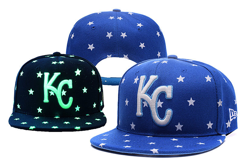 Royals Team Logo Blue Adjustable Luminous Hat YD