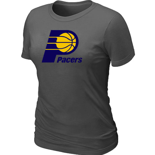 Indiana Pacers Big & Tall Primary Logo D.Grey Women T-Shirt