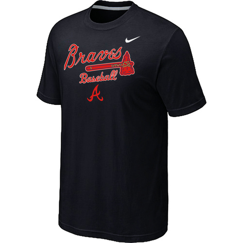 Nike MLB Atlanta Braves 2014 Home Practice T-Shirt Black