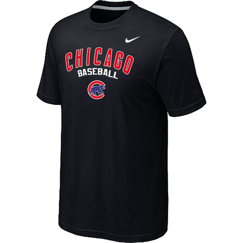 Nike MLB Chicago Cubs 2014 Home Practice T-Shirt Black
