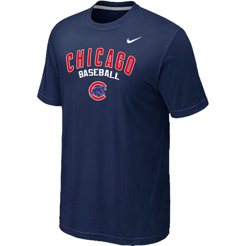 Nike MLB Chicago Cubs 2014 Home Practice T-Shirt D.Blue