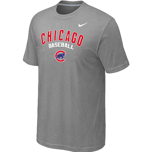 Nike MLB Chicago Cubs 2014 Home Practice T-Shirt Lt.Grey