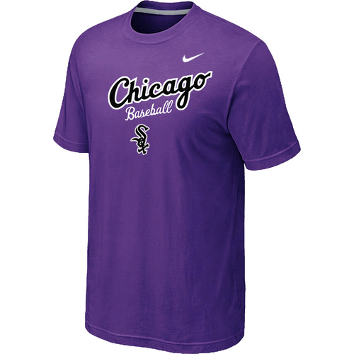 Nike MLB Chicago White Sox 2014 Home Practice T-Shirt Purple