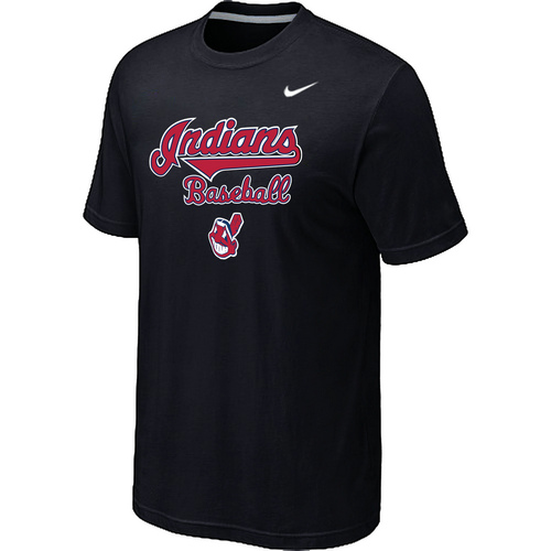 Nike MLB Cleveland Indians 2014 Home Practice T-Shirt Black