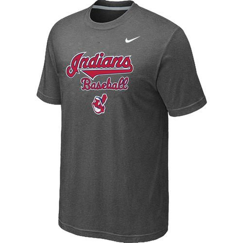 Nike MLB Cleveland Indians 2014 Home Practice T-Shirt D.Grey