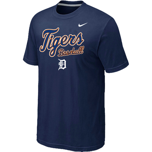 Nike MLB Detroit Tigers 2014 Home Practice T-Shirt D.Blue