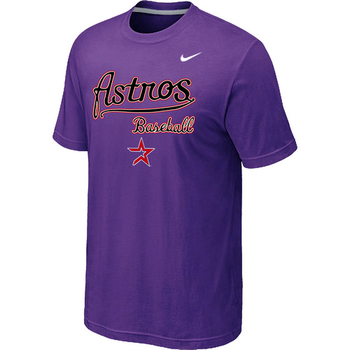 Nike MLB Houston Astros 2014 Home Practice T-Shirt Purple