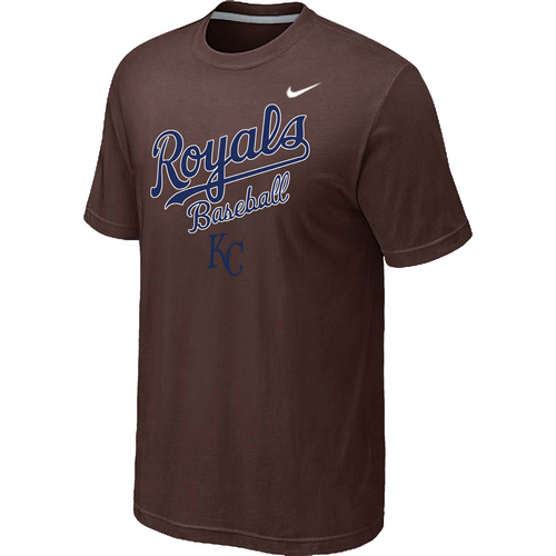 Nike MLB Kansas City 2014 Home Practice T-Shirt Brown