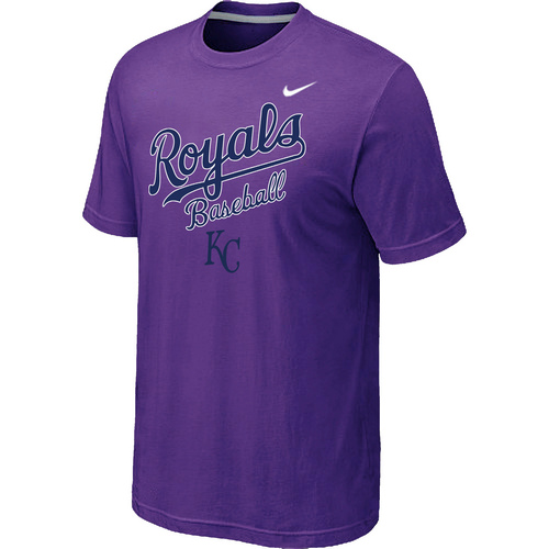 Nike MLB Kansas City 2014 Home Practice T-Shirt Purple