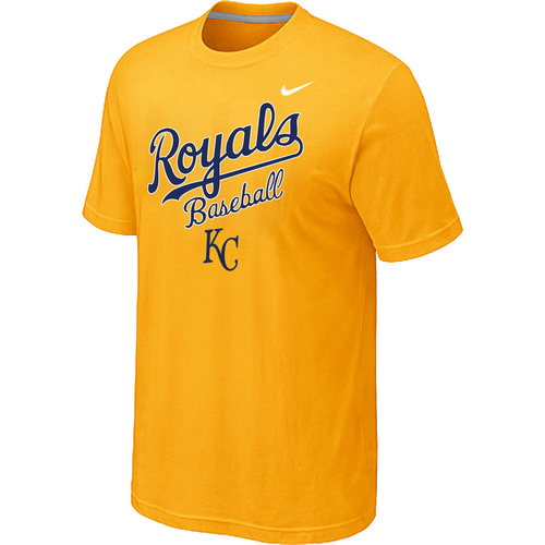 Nike MLB Kansas City 2014 Home Practice T-Shirt Yellow