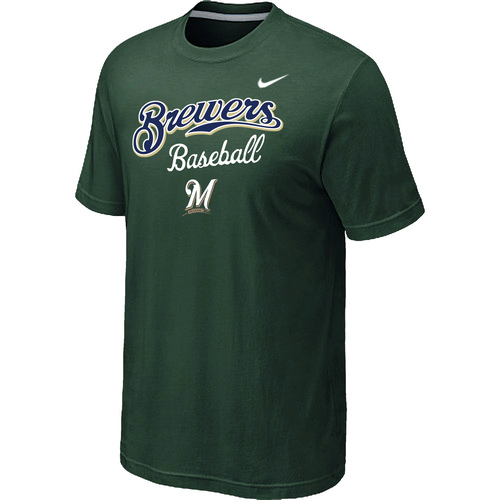 Nike MLB Milwaukee Brewers 2014 Home Practice T-Shirt D.Green