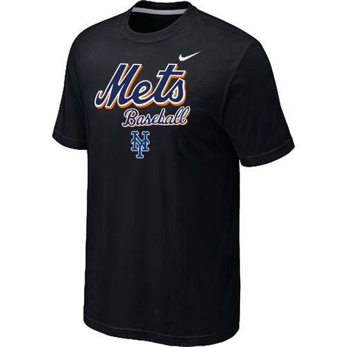 Nike MLB New York Mets 2014 Home Practice T-Shirt Black