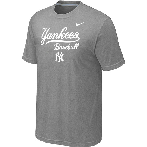 Nike MLB New York Yankees 2014 Home Practice T-Shirt Lt.Grey