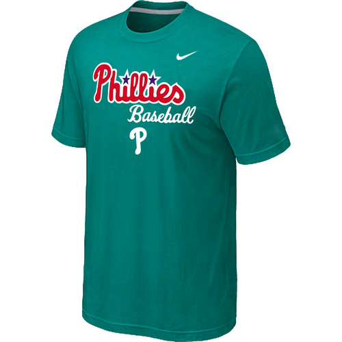 Nike MLB Philadelphia Phillies 2014 Home Practice T-Shirt Green