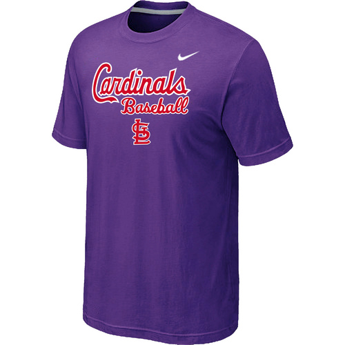 Nike MLB St.Louis Cardinals 2014 Home Practice T-Shirt Purple