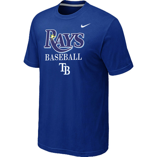 Nike MLB Tampa Bay Rays 2014 Home Practice T-Shirt Blue