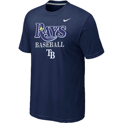 Nike MLB Tampa Bay Rays 2014 Home Practice T-Shirt D.Blue