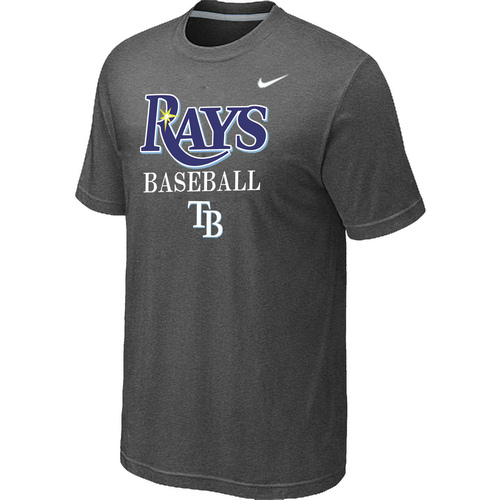 Nike MLB Tampa Bay Rays 2014 Home Practice T-Shirt D.Grey