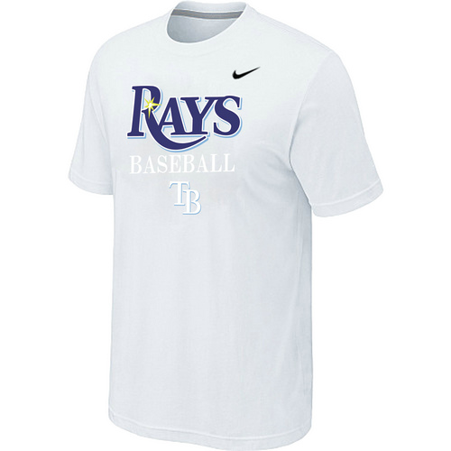 Nike MLB Tampa Bay Rays 2014 Home Practice T-Shirt White
