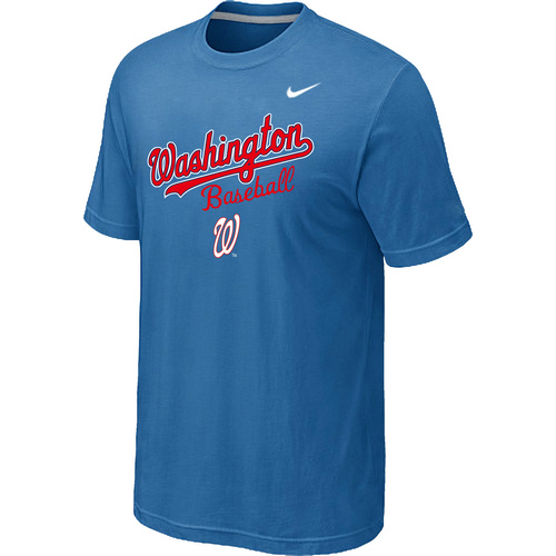 Nike MLB Washington Nationals 2014 Home Practice T-Shirt Lt.Blue
