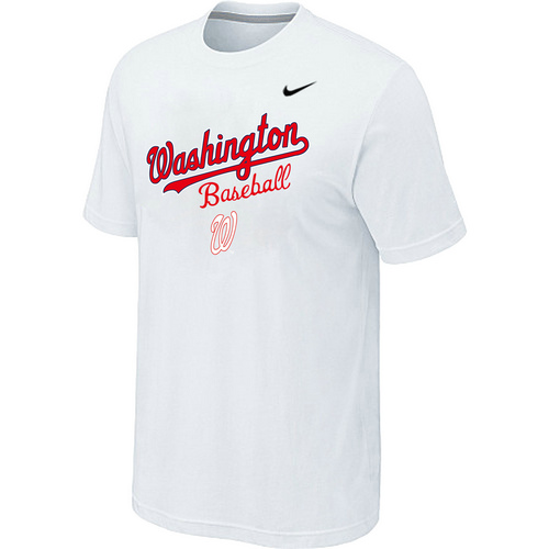Nike MLB Washington Nationals 2014 Home Practice T-Shirt White