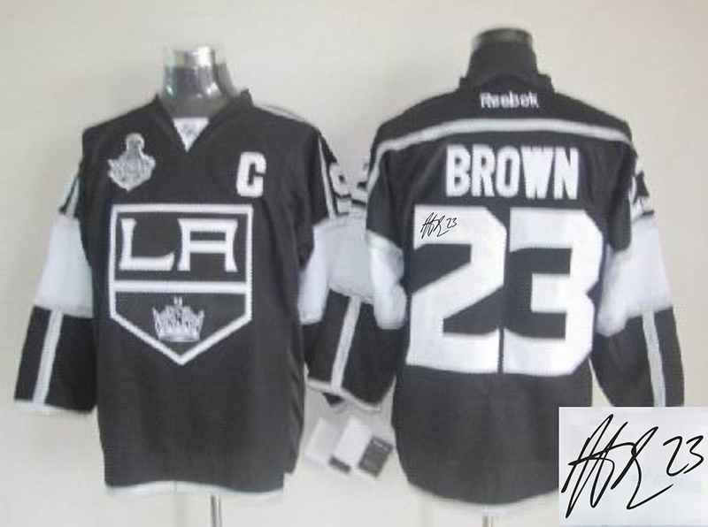 Kings 23 Brown Black Signature Edition Jerseys
