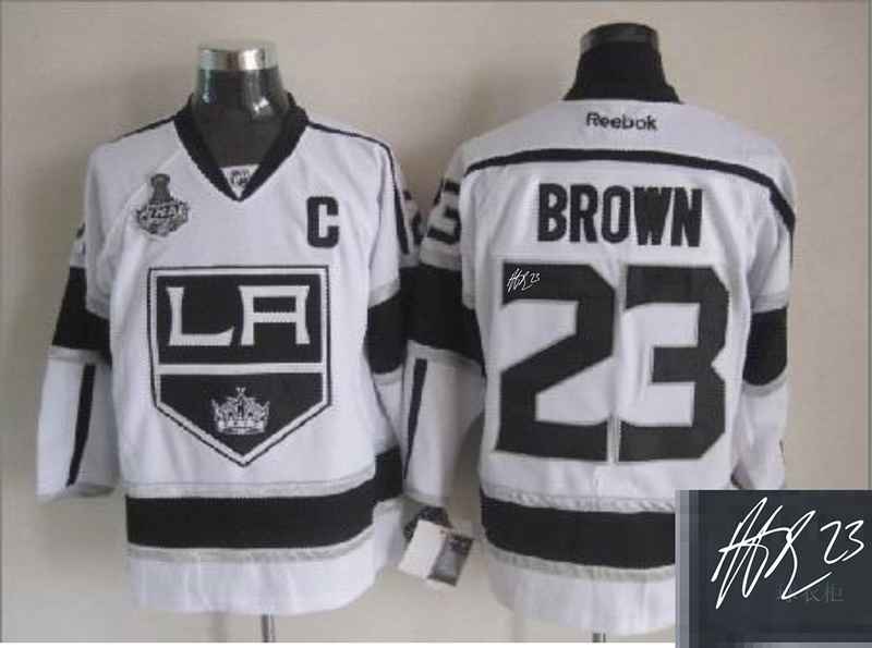 Kings 23 Brown White Signature Edition Jerseys