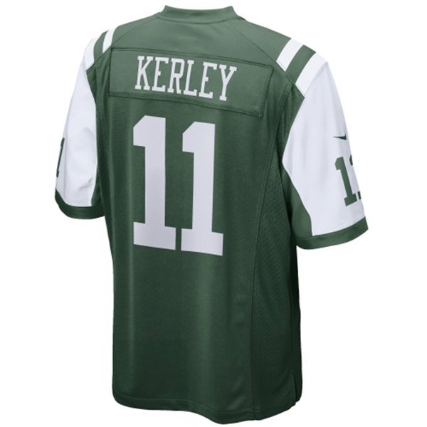 Nike Jets 11 Kerley Green Elite Jerseys