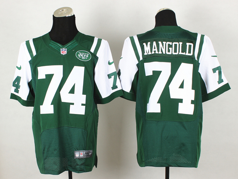 Nike Jets 74 Mangold Green Elite Jerseys