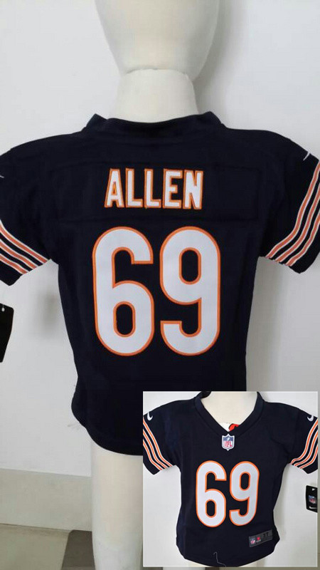 Nike Bears 69 Allen Blue Toddler Game Jerseys