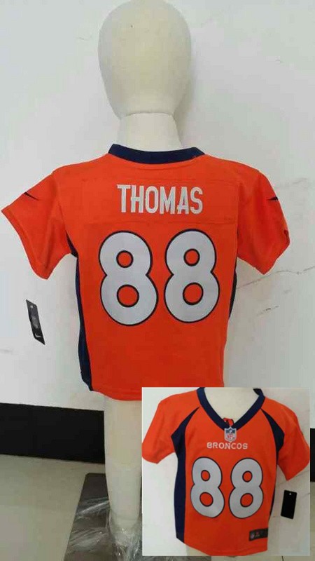 Nike Broncos 88 Thomas Orange Toddler Game Jerseys