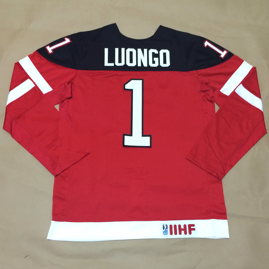 Canada 1 Luongo Red 100th Celebration Jerseys