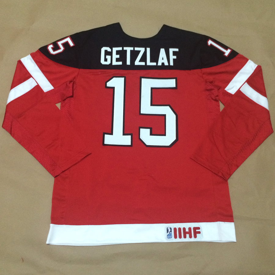 Canada 15 Getzlaf Red 100th Celebration Jerseys
