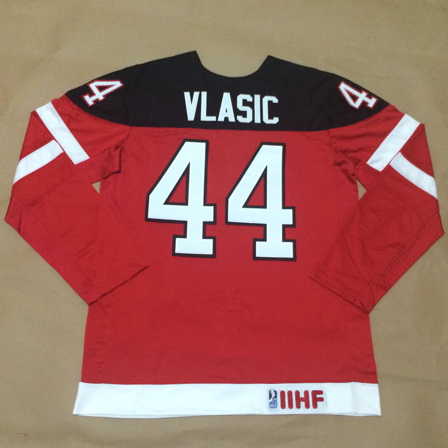 Canada 44 Vlasic Red 100th Celebration Jerseys