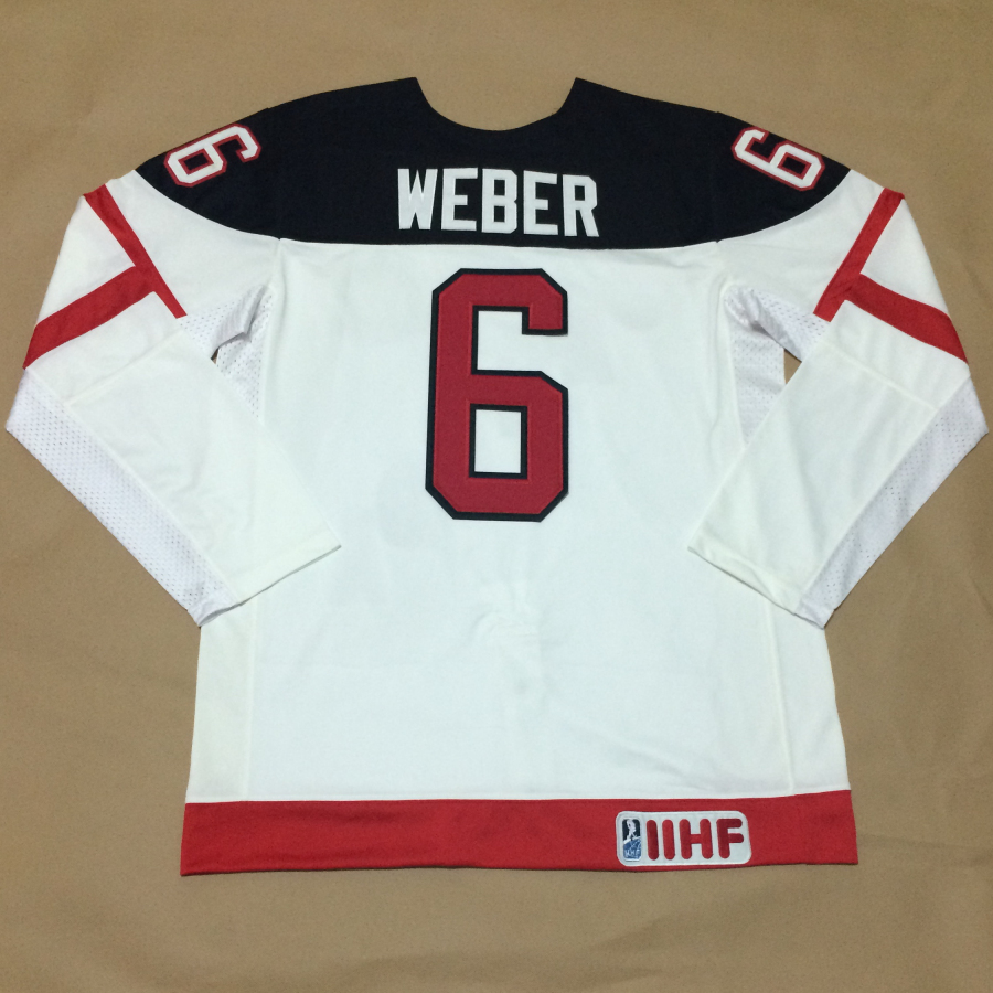 Canada 6 Weber White 100th Celebration Jerseys