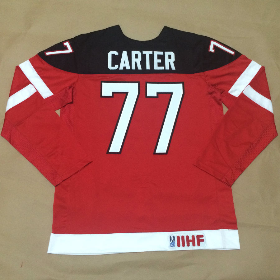 Canada 77 Carter Red 100th Celebration Jerseys