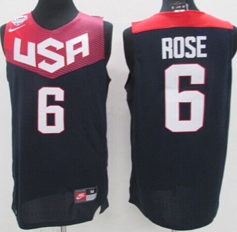 USA 6 Rose Blue 2014 Jerseys