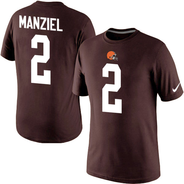 Nike Browns 2 Manziel Brown Fashion T Shirt