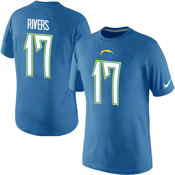 Nike Chargers 17 Rivers Baby Blue Fashion T Shirt2