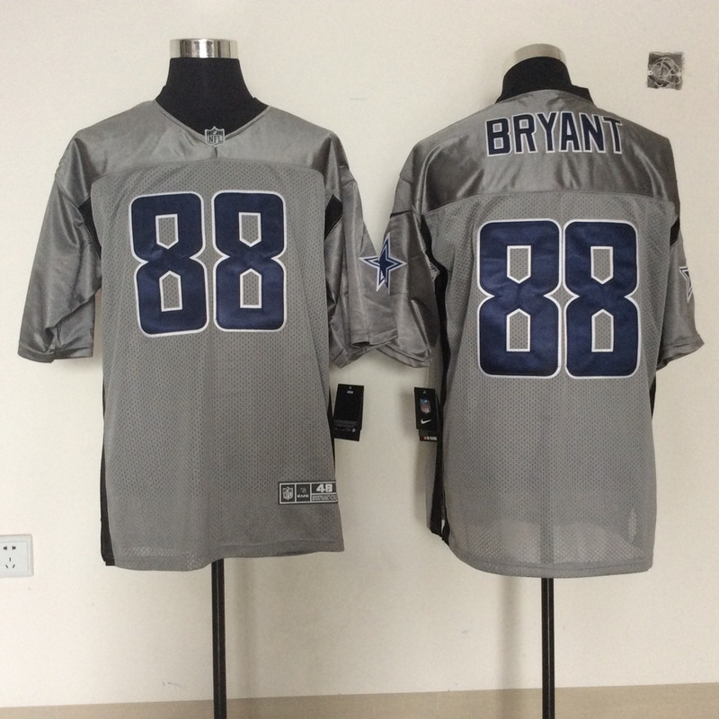 Nike Cowboys 88 Dez Bryant Grey Shadow Elite Jersey