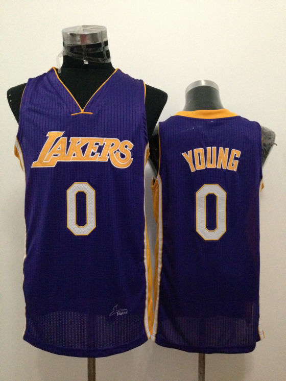Lakers 0 Young Purple New Revolution 30 Jerseys