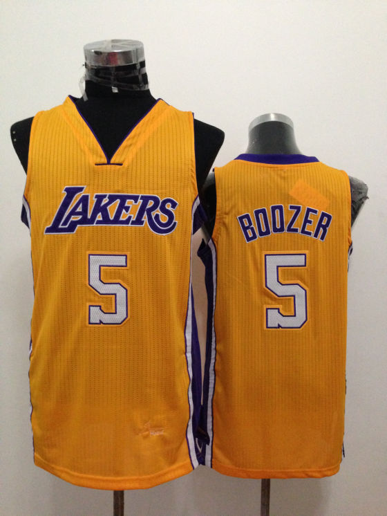 Lakers 5 Boozer Gold New Revolution 30 Jerseys