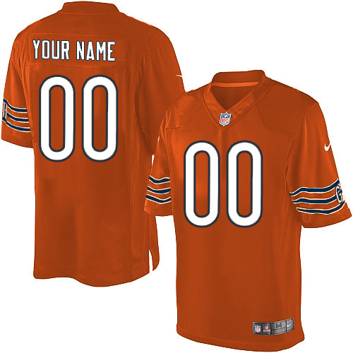Nike Chicago Bears orange Customized Elite Jerseys