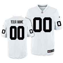 Nike Oakland Raiders Customized Elite White Jerseys